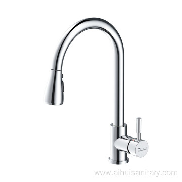 304 stainless steel pull-out kitchen faucet